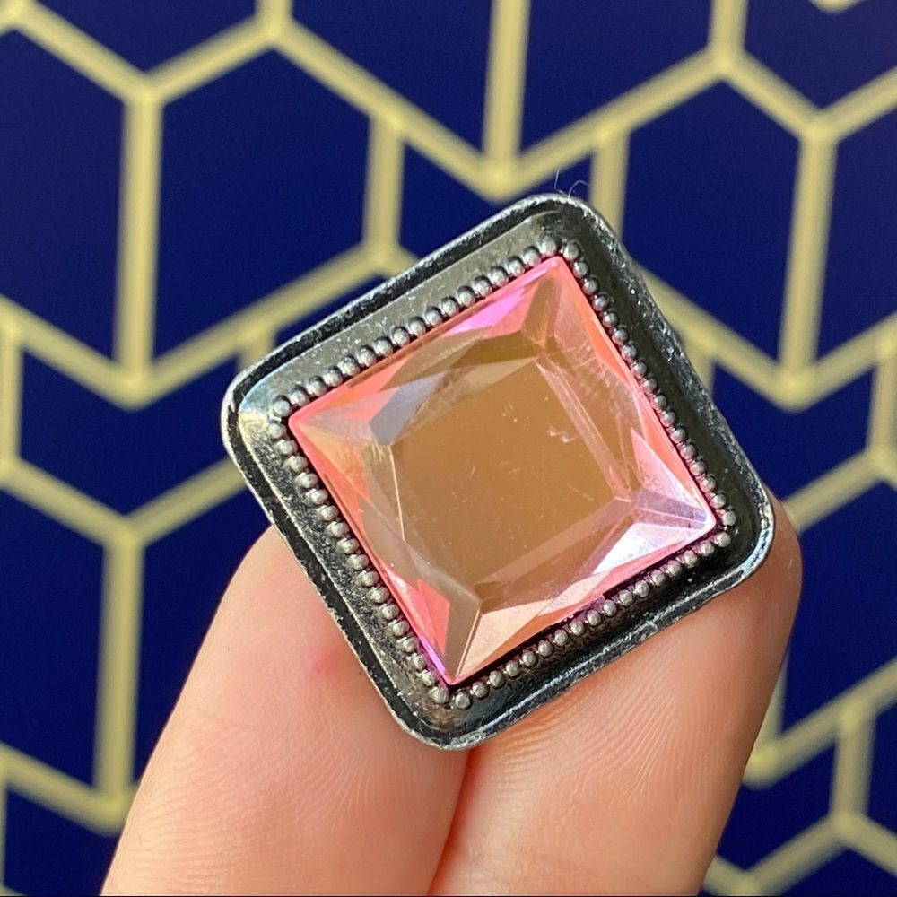Pink Faux Jewel Pin/ Brooch Lapel